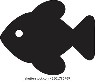 A black silhouette Fish icon