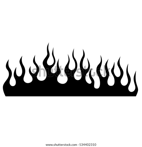 Black Silhouette Flame, Flame vector pettern,\
simple tribal, tattoo vector design sketch, fire black isolated\
template logo on white\
background.