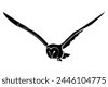 barn owl silhouette