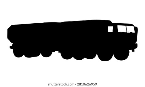 A black silhouette of a freight train with multiple cars on a plain background, emphasizing the shape and structure of the train.
