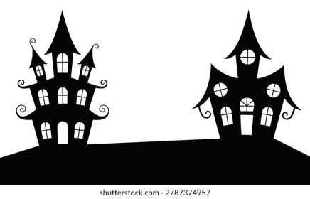 A black silhouette graphic