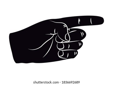 Isolated Vector Illustration Human Hand Cupped Stock Vector (Royalty ...