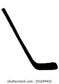 black silhouette of hockey stick