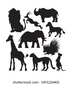 Download Jungle Animal Silhouettes High Res Stock Images Shutterstock