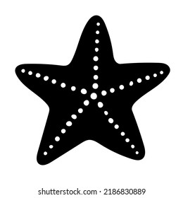 Black silhouette, isolated on white background, hand-drawn shape
