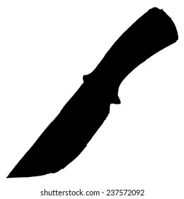 Black Silhouette Knife Stock Vector (Royalty Free) 237572092 | Shutterstock