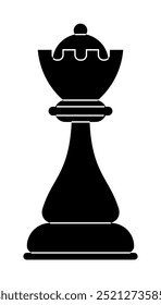 A black silhouette of a knight chess piece on a white background. Ideal for chess concepts, strategy themes, educational materials, game designs, and minimalist artwork. Simple, classic, vector.