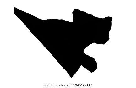 black silhouette of Laughlin city map in nevada USA on white background