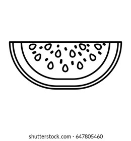 black silhouette with lemon slice vector illustration