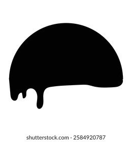 Black and silhouette liquid drop icon, flowing, oil dripping stain and Water drop icon, rain drop, ink drop icon. vector illustration.