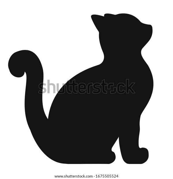 猫 シルエット 顔 のイラスト素材 画像 ベクター画像 Shutterstock