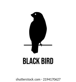 Black SIlhouette Logo Bird Decoration 