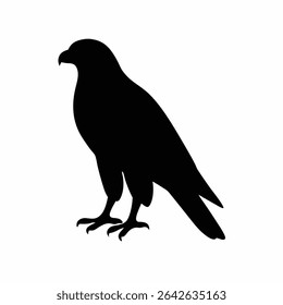 Black Silhouette of Majestic Bird of Prey