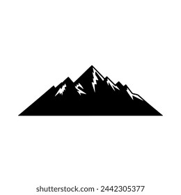 
black silhouette of a Majestic Summits