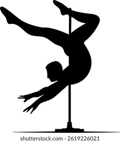 A black silhouette of man