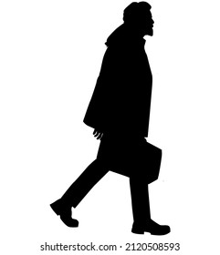 1,261 Man going office silhouette Images, Stock Photos & Vectors ...
