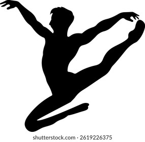 Eine schwarze Silhouette des Mannes2