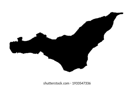 black silhouette of a map of the city of Montreal in Canada, Illinois on a white background