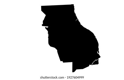 black silhouette of map of the city of Rosario in Argentina on a white background