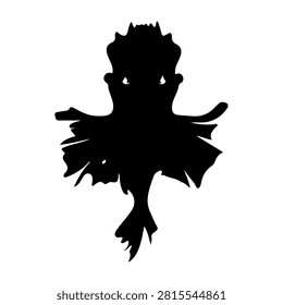 Black silhouette of a mythical dragon with wings and tail, set against a white background, emphasizing its fierce and majestic form.