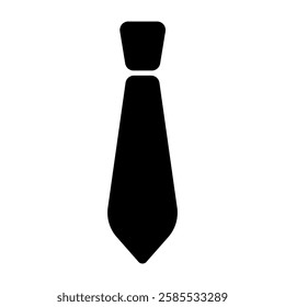 Black silhouette necktie tie neckwear business professional formal fashion accessory