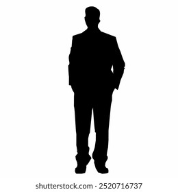 Schwarze Silhouette von Büroangestellten