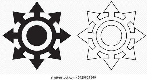 Black silhouette road sign. Flat icon navigation or direction way. Rounded arrow. Design template of various pointer, traffic turn, branching, double cursor. Driving arrow Isolated vector illustration