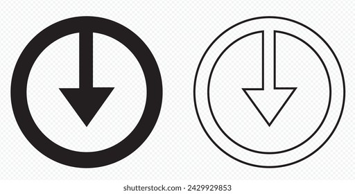 Black silhouette road sign. Flat icon navigation or direction way. Rounded arrow. Design template of various pointer, traffic turn, branching, double cursor. Driving arrow Isolated vector illustration