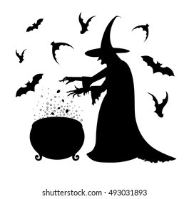 286 Witch Black Cauldron Stirring Images, Stock Photos & Vectors ...