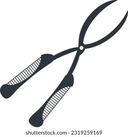 Black silhouette of scissors icon. Scissors silhouettes 