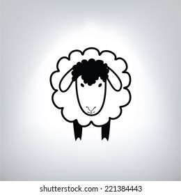 Black Silhouette Sheep Stock Vector (Royalty Free) 221384443 | Shutterstock