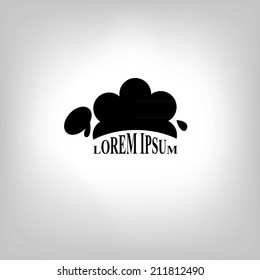 black silhouette of sheep icon on a light background. Logo design for the company.