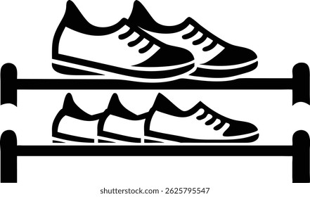 Ilustración vectorial negra del zapatero de la silueta con el fondo transparente para los proyectos de diseño