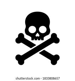 Skull Bones Icon Stock Vector (Royalty Free) 238257682