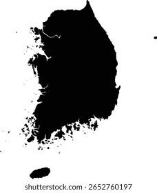 Mapa da Coreia do Sul Ásia País