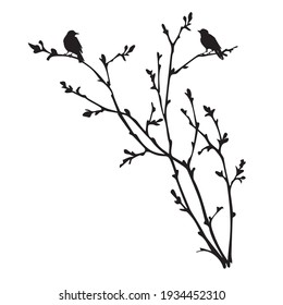 bird and tree silhouette