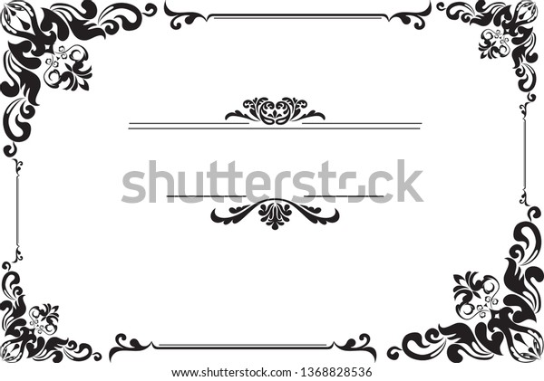 black silhouette swirl floral pattern decorative stock vector royalty free 1368828536 https www shutterstock com image vector black silhouette swirl floral pattern decorative 1368828536