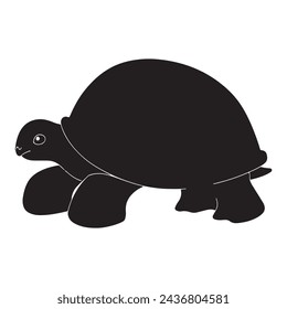 black silhouette of a Turtle