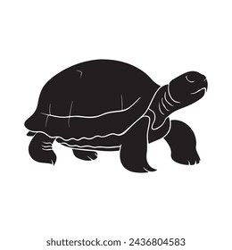  black silhouette of a Turtle