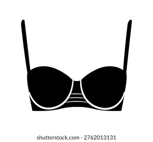 Black silhouette underwire bra