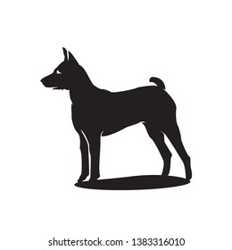 Similar Images, Stock Photos & Vectors of Vector silhouette of a dog on