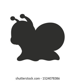 Black silhouette. Vector illustration isolated on white background. Design element. Template for your design, books, stickers, posters, cards, clothes.