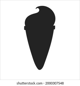 Black silhouette. Vector illustration isolated on white background. Design element. Template for your design, books, stickers, posters, cards, child clothes.