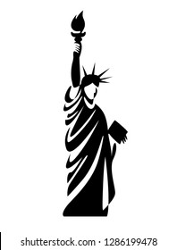 2,042 Statue Liberty Outline Images, Stock Photos & Vectors 