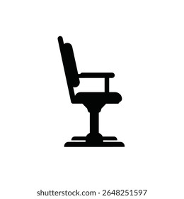A black silhouette vector illustration of an umpire chair against a white background The image is simple and minimal in style