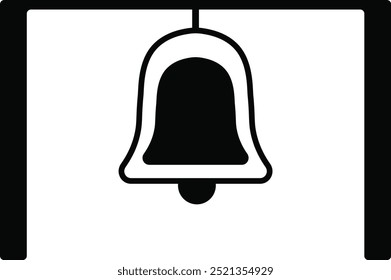 Black Silhouette of Vesak Day. Vector Illustration Isolated on White Background.