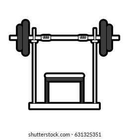 black silhouette weight lifting machine