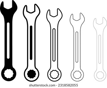 Schwarze Silhouette mit französischer Vektorgrafik 