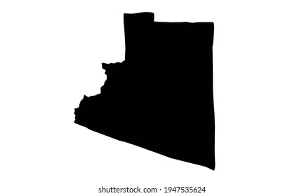 silueta negra de yuma map sobre fondo blanco