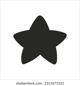 Silueta negra.Elemento de diseño. Plantilla para su diseño, libros, pegatinas, carteles, tarjetas, ropa para niños. Aislado sobre fondo blanco. Ilustración vectorial.